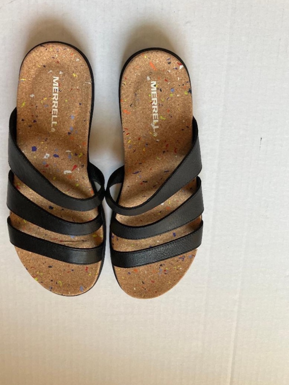 Merrell Napa Valley Sandal Black Leather Size US8